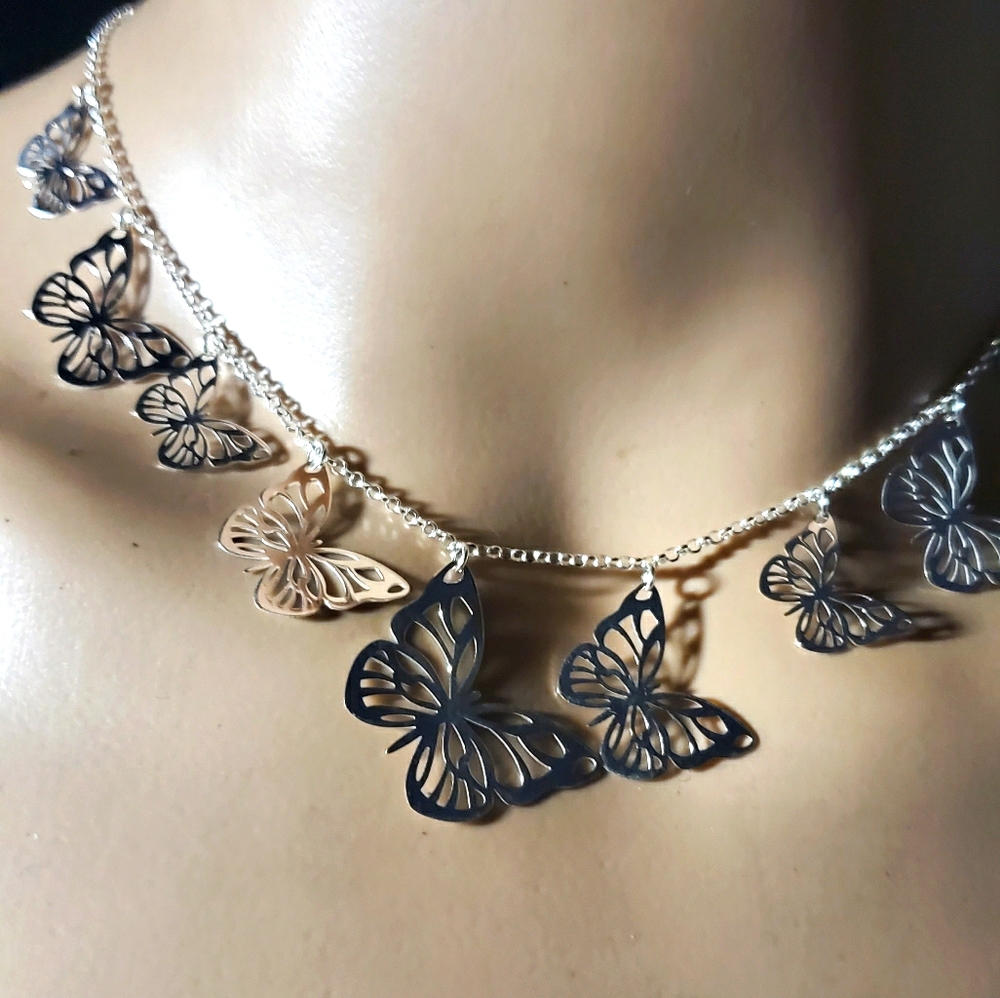Sterling Silver Butterfly Necklace